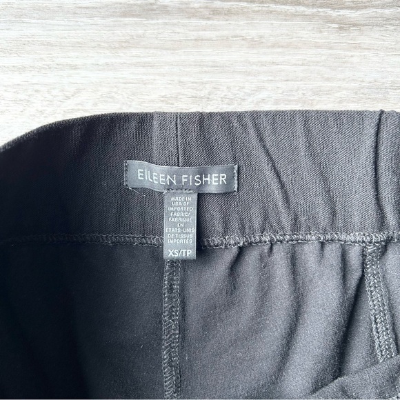 Eileen Fisher washable stretch crepe pant black - Picture 3 of 11